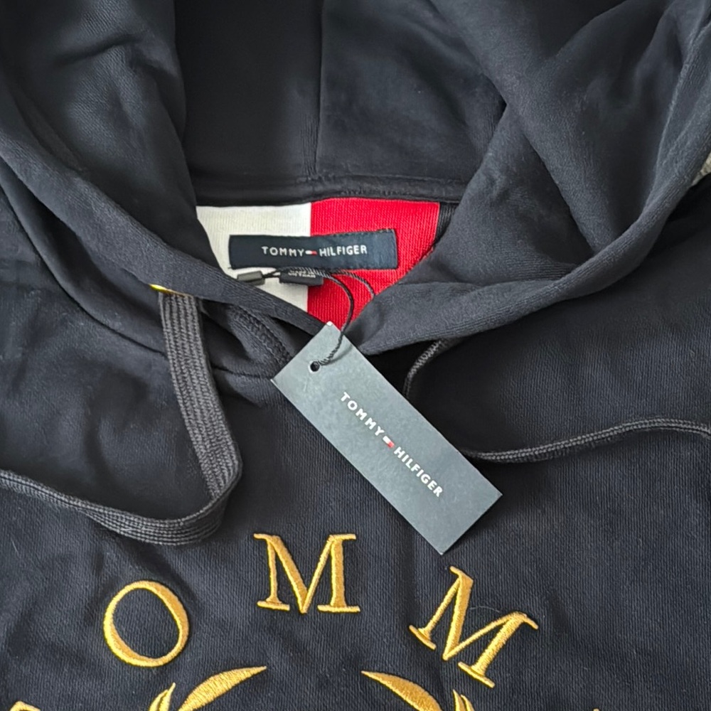 Tommy Hilfiger Blue Hoodie Sweatshirt Men’s L NWT - Picture 6 of 13